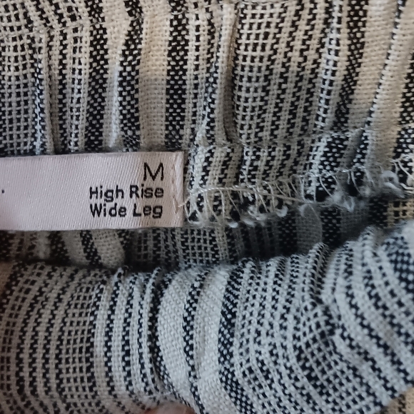 SO Linen Blend Wide Leg Palazzo Pants M - Picture 5 of 8